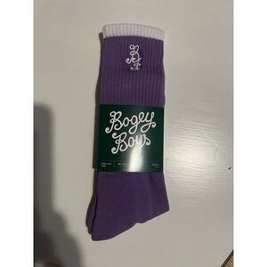 Bogey Boys by Macklemore Crew Essential Socks Purple Mens Size 9-12